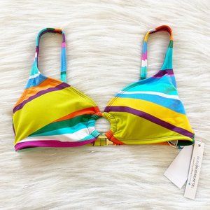 NEW Bleu Rod Beattie Bold Strokes O Ring Bikini Swim Top Size 4